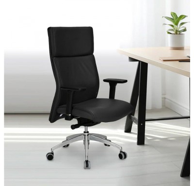 Command High Back Chair Leatherette - Black